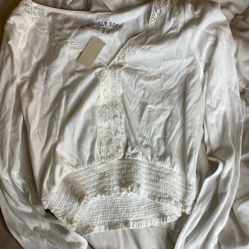 Cute Lacey white top